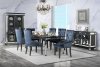 Varian II Dining Table DN00590 Black & Silver by Acme w/Options