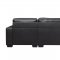 U821 Sectional Sofa in Dark Gray Faux Leather by Global