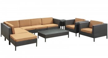 La Jolla Outdoor Patio Sectional Set Choice of Color by Modway [MWOUT-La Jolla]