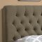 Chloe 300528 Upholstered Bed in Burlap Fabric by Coaster