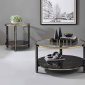 Thistle Coffee Table 3Pc Set 83305 in Faux Black Marble by Acme