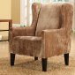 Caramel Gray Velvet Modern Madera Host Chair