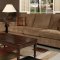 16160 Sphynx Sofa & Loveseat Set in Cafe Fabric by Chelsea