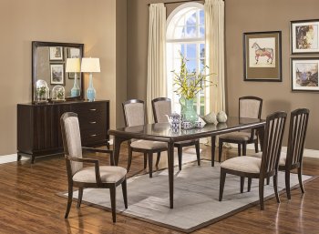 Metropolitan Dining Set 5Pc in Walnut by New Classic w/Options [NFDS-835-10 Metropolitan Walnut]