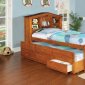 CM7761A Timberline Captain Bed in Oak w/Trundle & Drawers