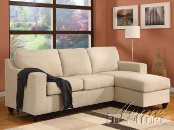 05913 Vogue Beige Fabric Reversible Sectional Sofa by Acme [AMSS-05913 Vogue]