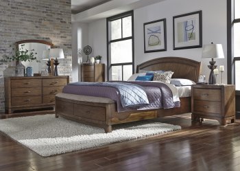 Avalon III Bedroom 5Pc Set 705BR-QPBS in Pebble Brown by Liberty [LFBS-705-BR-QPBS-Avalon-III]