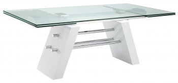 Evolution Extendable Dining Table by Casabianca w/Glass Top [CBDS-Evolution]