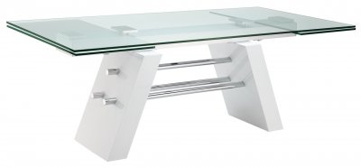 Evolution Extendable Dining Table by Casabianca w/Glass Top