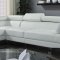 Connor Sectional Sofa 52645 in Cream PU by Acme