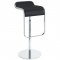 Lem Bar Stool Set of 2 in Black Leather by Modway