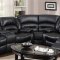 9241 Reclining Sectional Sofa in Black Bonded Leather w/Options