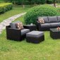 Helina Outdoor Patio Sofa CM-OS1827 8Pc Set in Gray Fabric