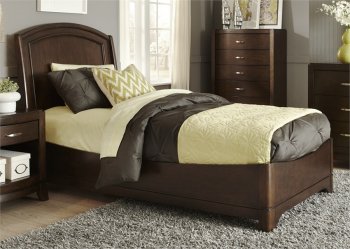 Avalon Youth Bedroom 4Pc Set 505-YBR-TPL Dark Truffle by Liberty [LFKB-505-YBR-TPL Avalon]