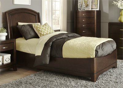 Avalon Youth Bedroom 4Pc Set 505-YBR-TPL Dark Truffle by Liberty