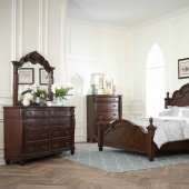 1802 Hadley Row Bedroom by Homelegance in Dark Cherry w/Options