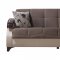 Trento Selen Brown Sofa Bed by Sunset w/Options