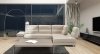 Gemma 7768 Sectional in Pearl Grey Pure Leather by IDP Italia