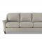 Joanna Sofa in Light Gray Leather by Klaussner w/Options