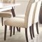 Gasha Dining Room 5Pc Set 72820 White Marble Top & Walnut