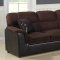 9706 Lombard Sofa by Homelegance in Chocolate w/Options