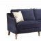 Vessot Sofa 505791 in Blue Fabric by Coaster w/Options