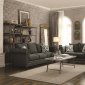 Emerson Sofa 504911 in Charcoal Fabric by Coaster w/Options