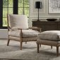 Ruby Accent Chair 59494 Sand Fabric by Acme w/Optional Ottoman