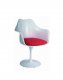 DC221 Set of 4 Dining Chairs in White & Red by At Home USA