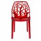 Cornelia Set of 4 Dining Chairs C18TR in Red by LeisureMod