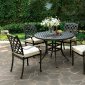 Chiara II CM-OT2303-RT Outdoor Patio 5Pc Set in Black Pewter