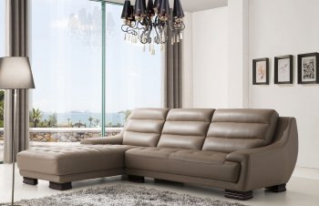 6082 Sectional Sofa in Leather by ESF w/Options [EFSS-6082]