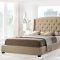 Lydia Bed in Beige Fabric by Modway