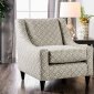 Dorset Set of 2 Accent Chairs SM8564-CH-SQ in Patterned Fabric