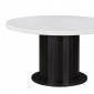 Sherry Dining Table 115490 in Rustic Espresso & White by Coaster