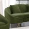 Serpentine Sofa 679 in Olive Velvet Fabric by Meridian w/Options