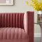 Sanguine Sofa in Dusty Rose Velvet Fabric by Modway w/Options