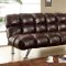 CM2909 Duncan Sofa Bed in Dark Brown Leather-Like Fabric