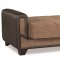 Mondo Sofa Bed Convertible in Brown Fabric by Casamode w/Options