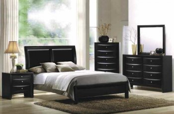 Ireland Bedroom Set 5Pc 04153 in Black by Acme w/Options [AMBS-04153 Ireland]