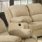 7190 Reclining Sofa in Cream Microfiber w/Options