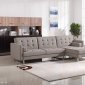 Smith Sectional Sofa Convertible 1471B in Brown Fabric by VIG