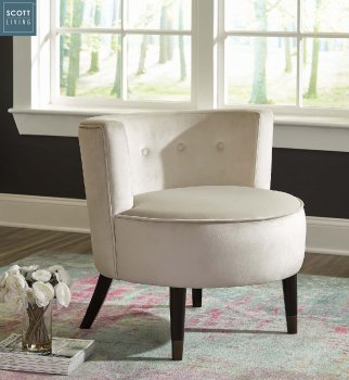 903016 Set of 2 Accent Chairs in White - Scott Living by Coaster [CRCC-903016]