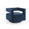 Booth Swivel Accent Chair in Midnight Blue Velvet by Modway