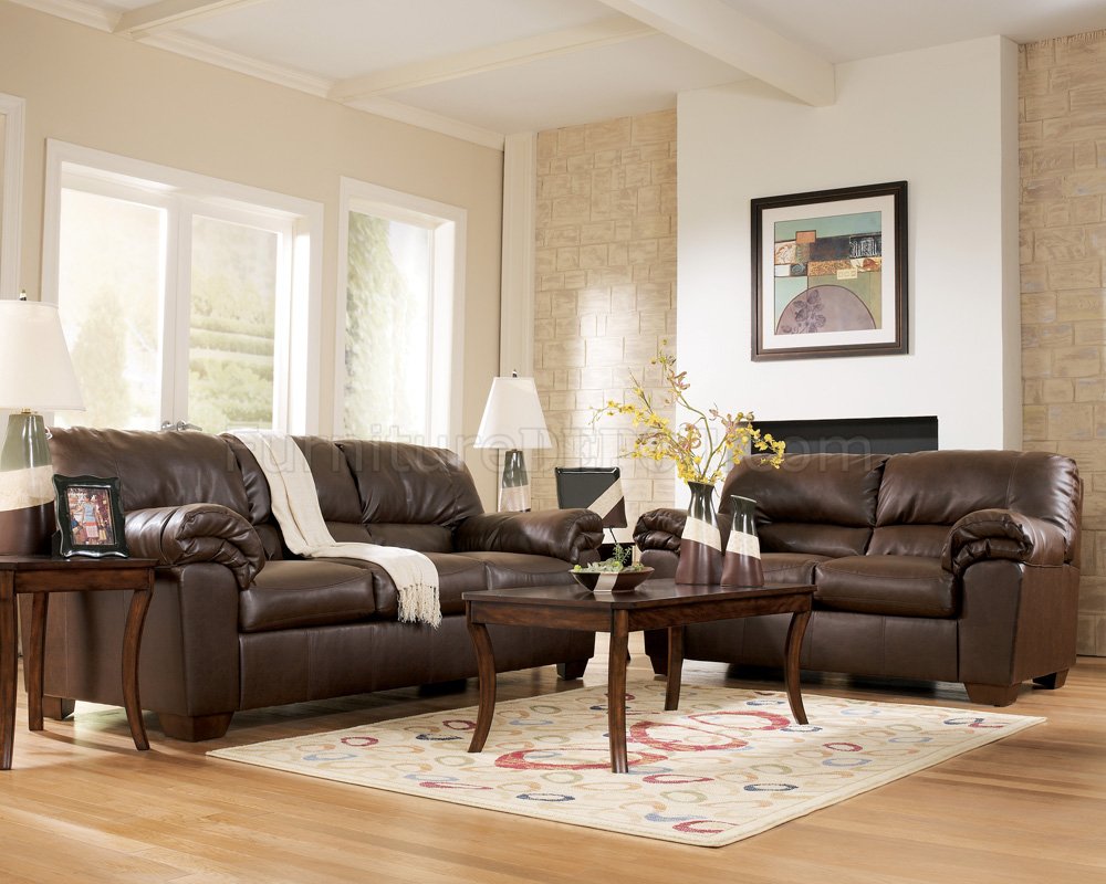 leather sofa living room design