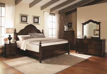 203221 Luciana Bedroom in Dark Brown by Coaster w/Options [CRBS-203221 Luciana]