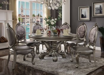 Versailles 5Pc Dining Set 66840 in Antique Platinum by Acme [AMDS-SET66840-Versailles]