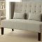 Amora Accent Loveseat Bench CM-BN6226 in Beige Fabrc