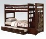 Allentown Bunk Bed 10170W in Espresso by Acme w/Storage Ladder