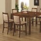 Brown Finish Modern Casual 7Pc Counter Height Dining Set